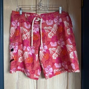 Tropical Floral Board Shorts for Women 12